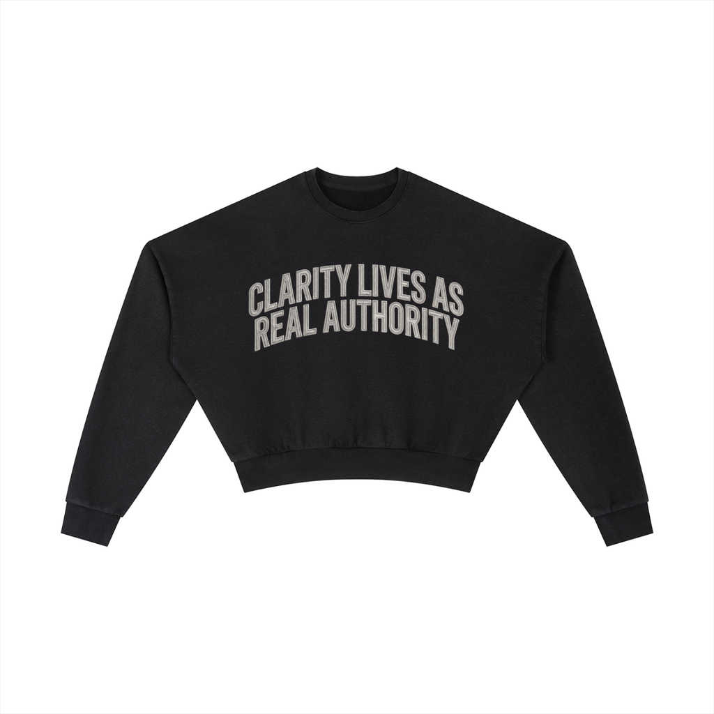 Clarity Lives Cropped Sweatshirt
