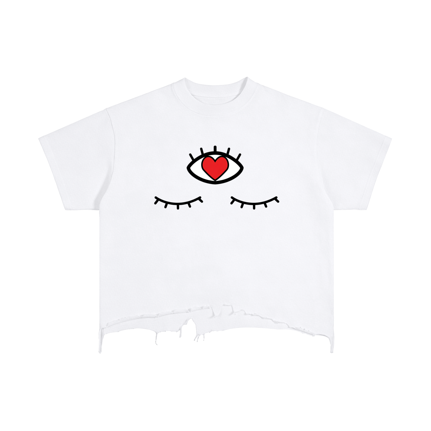Eye Love Distressed Tee (Unisex)