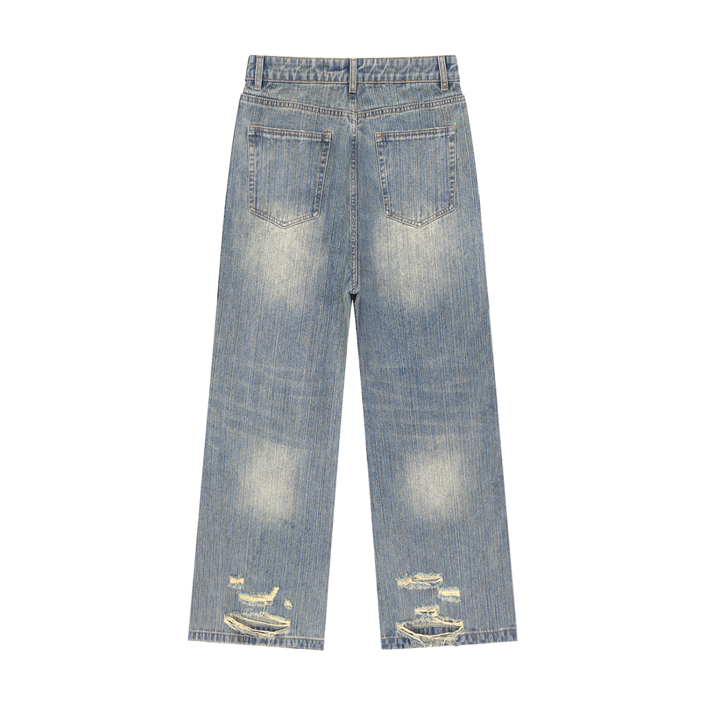 CLARA Vintage Distressed Denim Jeans