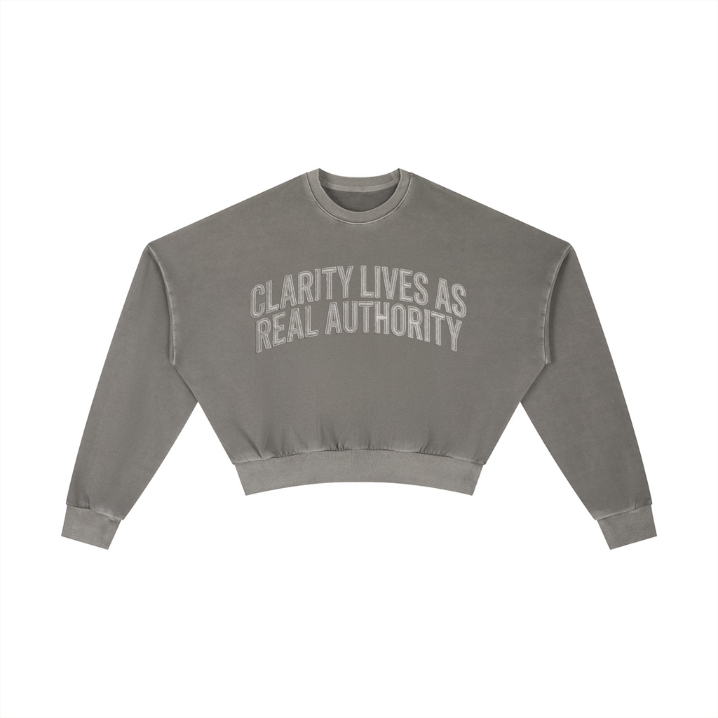 Clarity Lives Cropped Sweatshirt