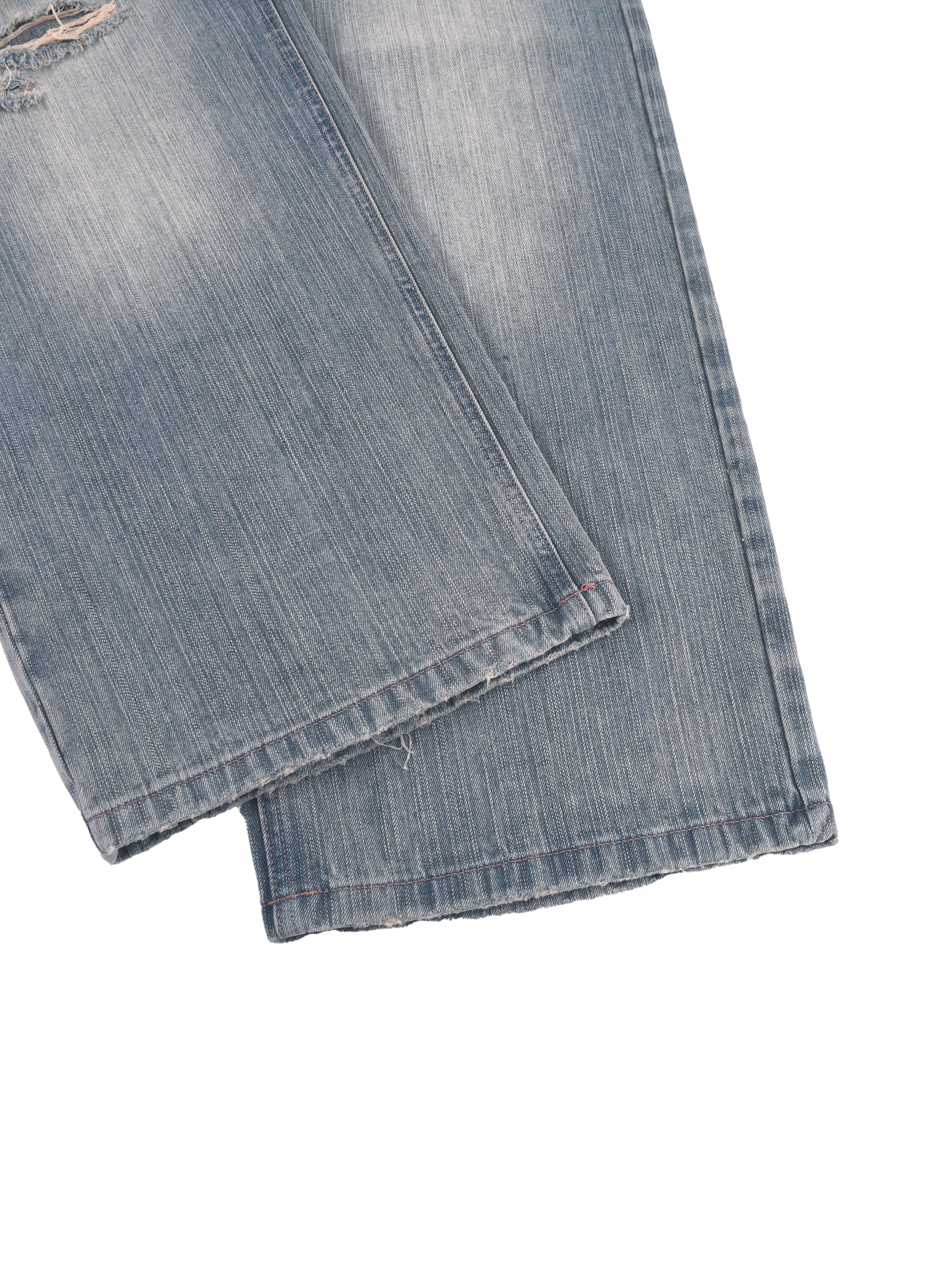 CLARA Vintage Distressed Denim Jeans